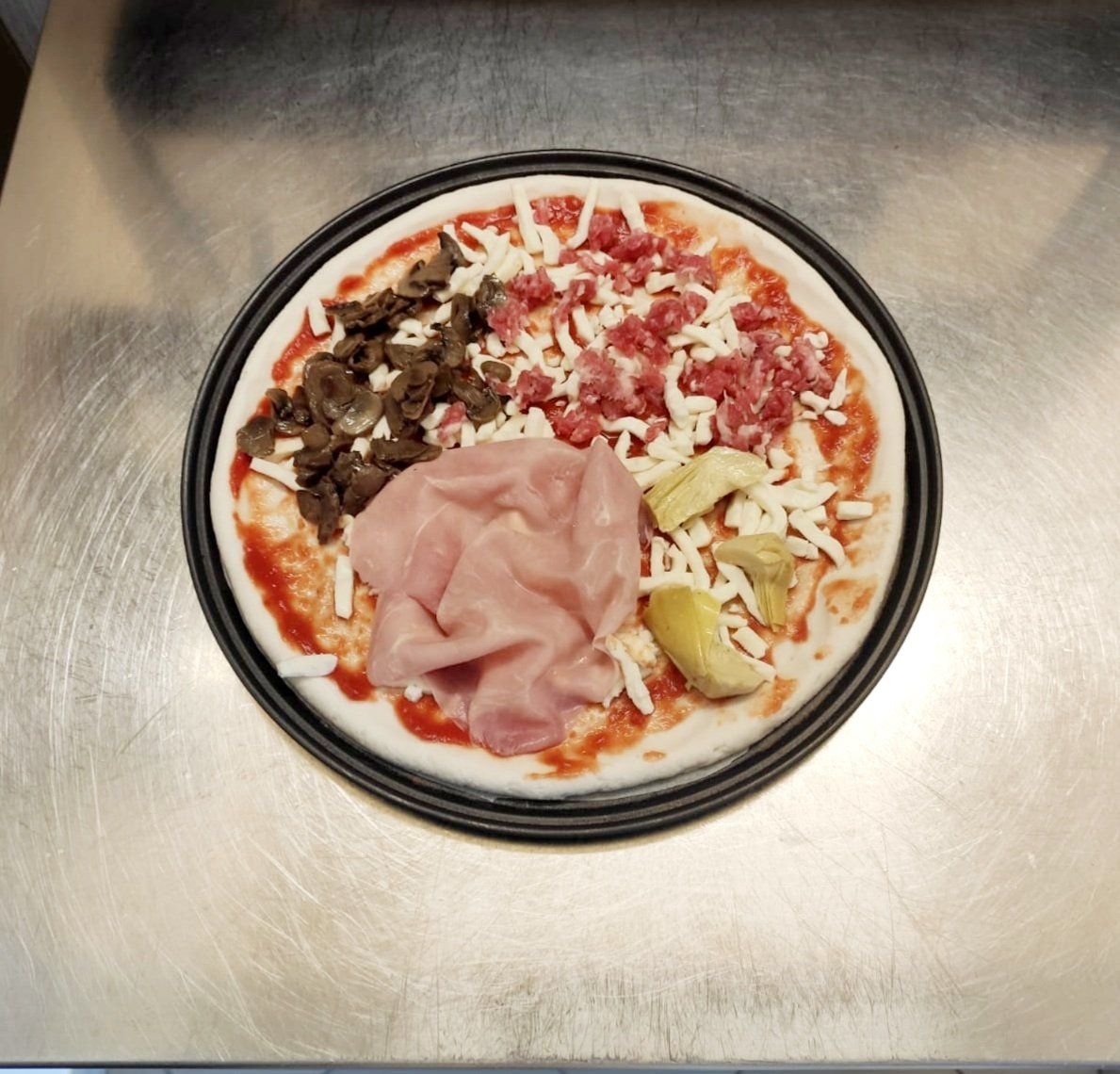 pizza con impasto gluten free