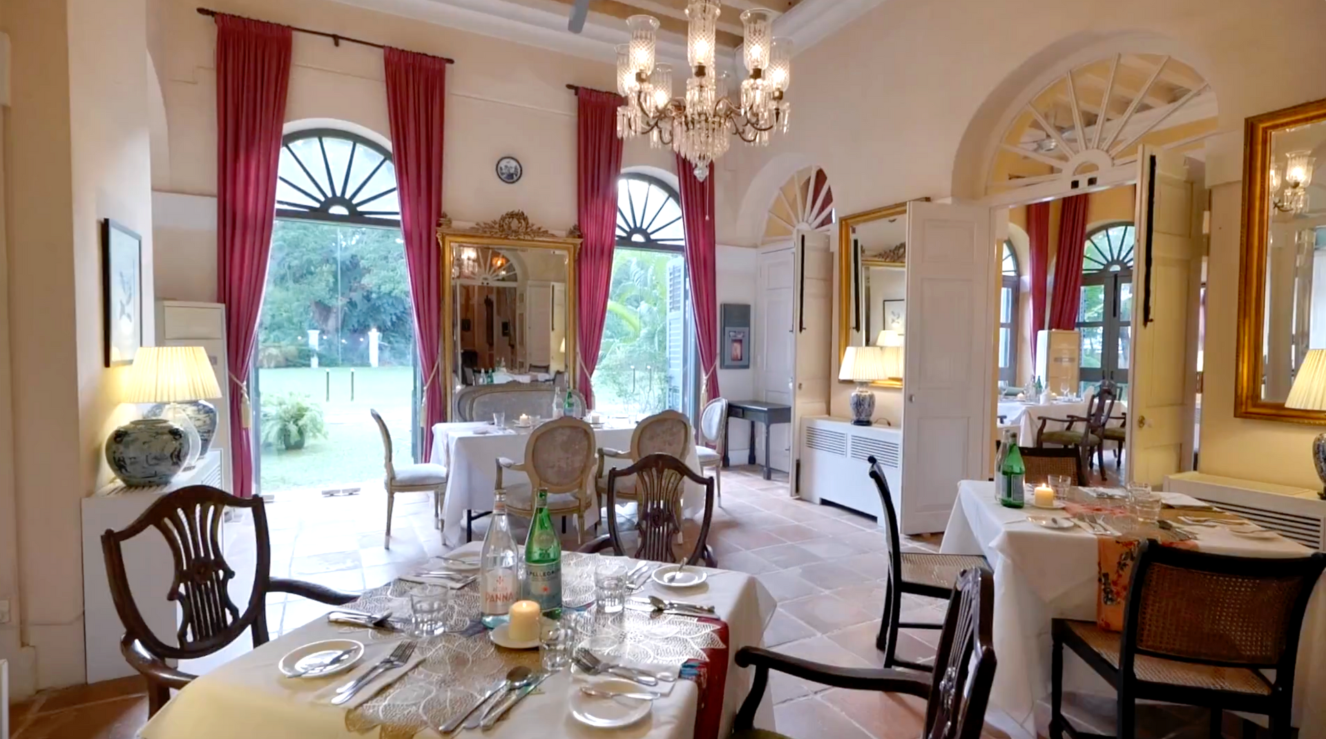 Heritage dining room interior at Suffolk House Georgetown Penang
