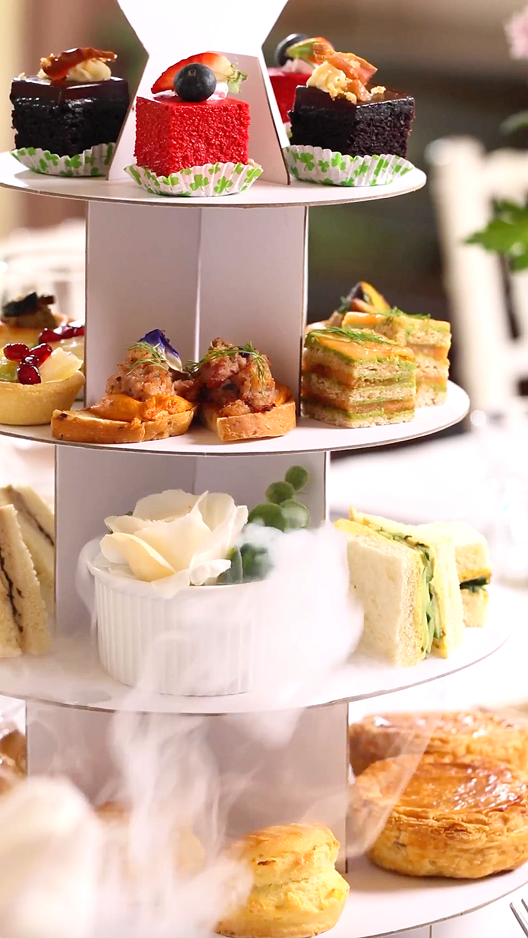 tea stand at the Suffolk House Penang