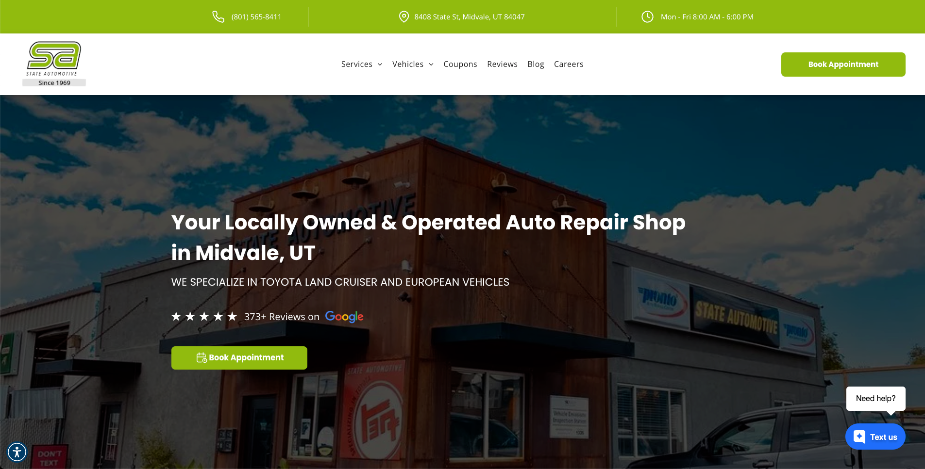 State Automotive Comprehensive Auto Care in Midvale, UT