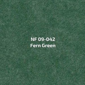 Een close-up van een stuk groen papier met de woorden `` varengroen '' erop geschreven.