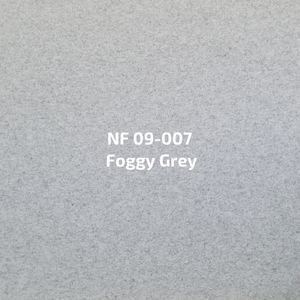 Een close-up van een stuk mistige grijze stof