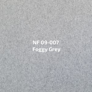 Een close-up van een stuk mistige grijze stof.