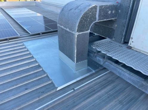 Metal Ductwork on a Corrugated Roof — Hales Plumbing & Roofing In The Range, QLD