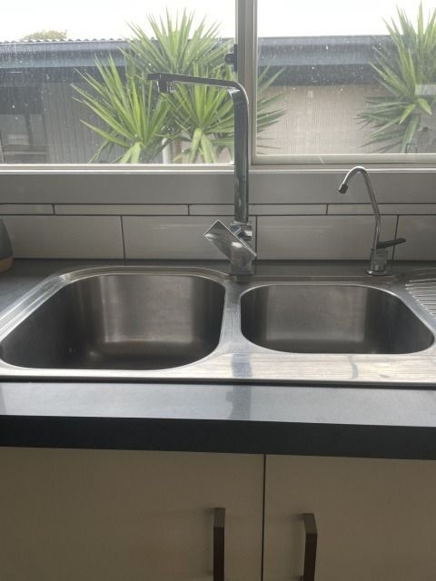 Stainless Steel Kitchen Sink With Two Basins — Hales Plumbing & Roofing In The Range, QLD