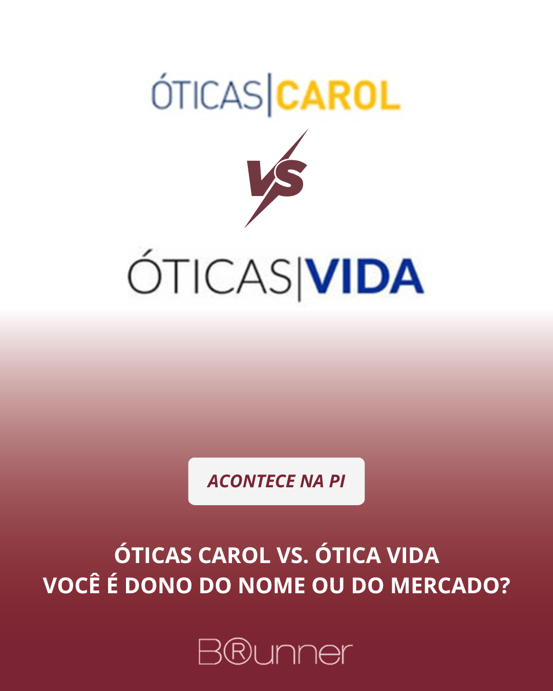 Óticas Carol vs. Ótica Vida: Você é dono do nome ou do mercado?