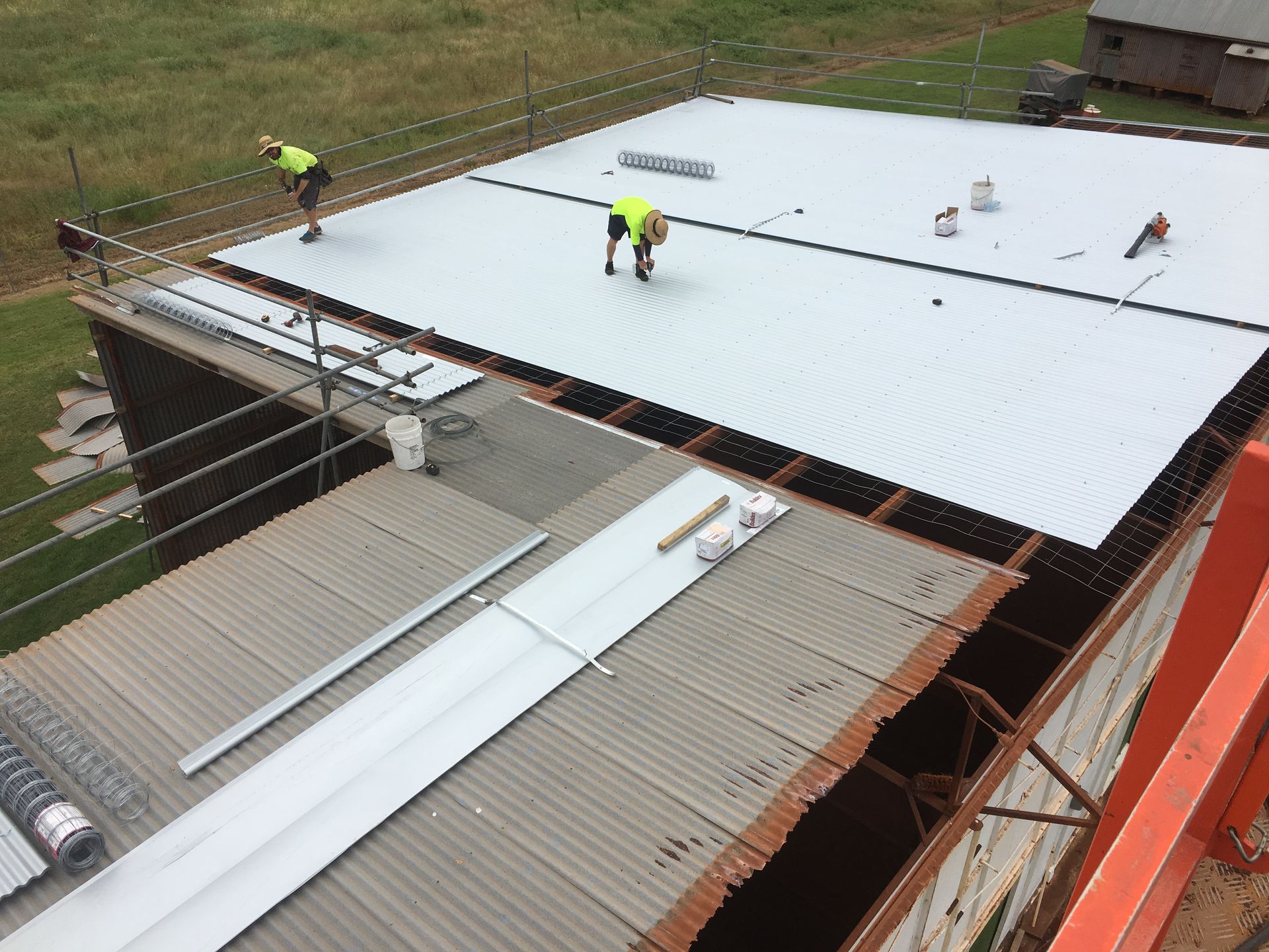 High-quality metal roof installation showing clean flashings and professional workmanship