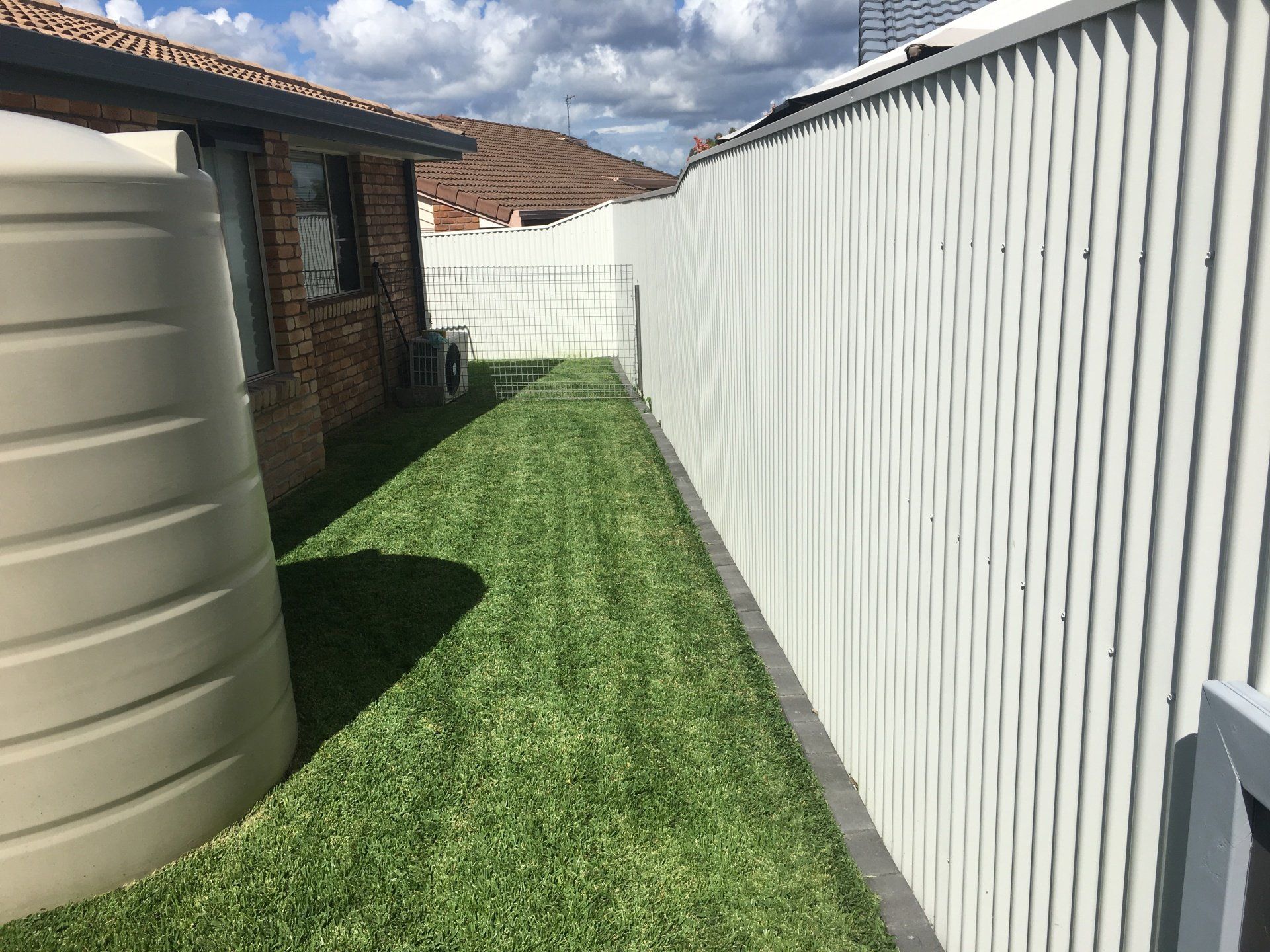 Surfmist Corrugated fence cladding