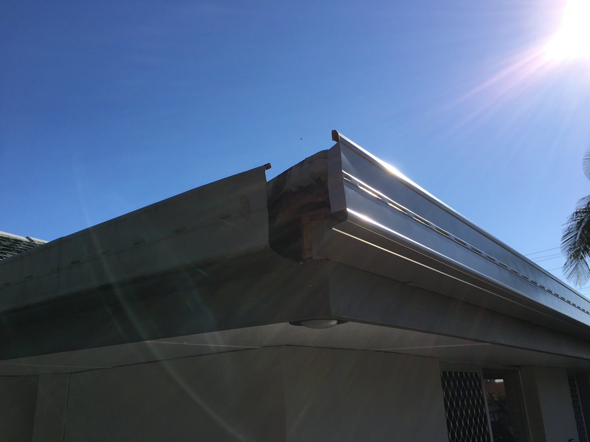 new colorbond gutter replacement re-gutter