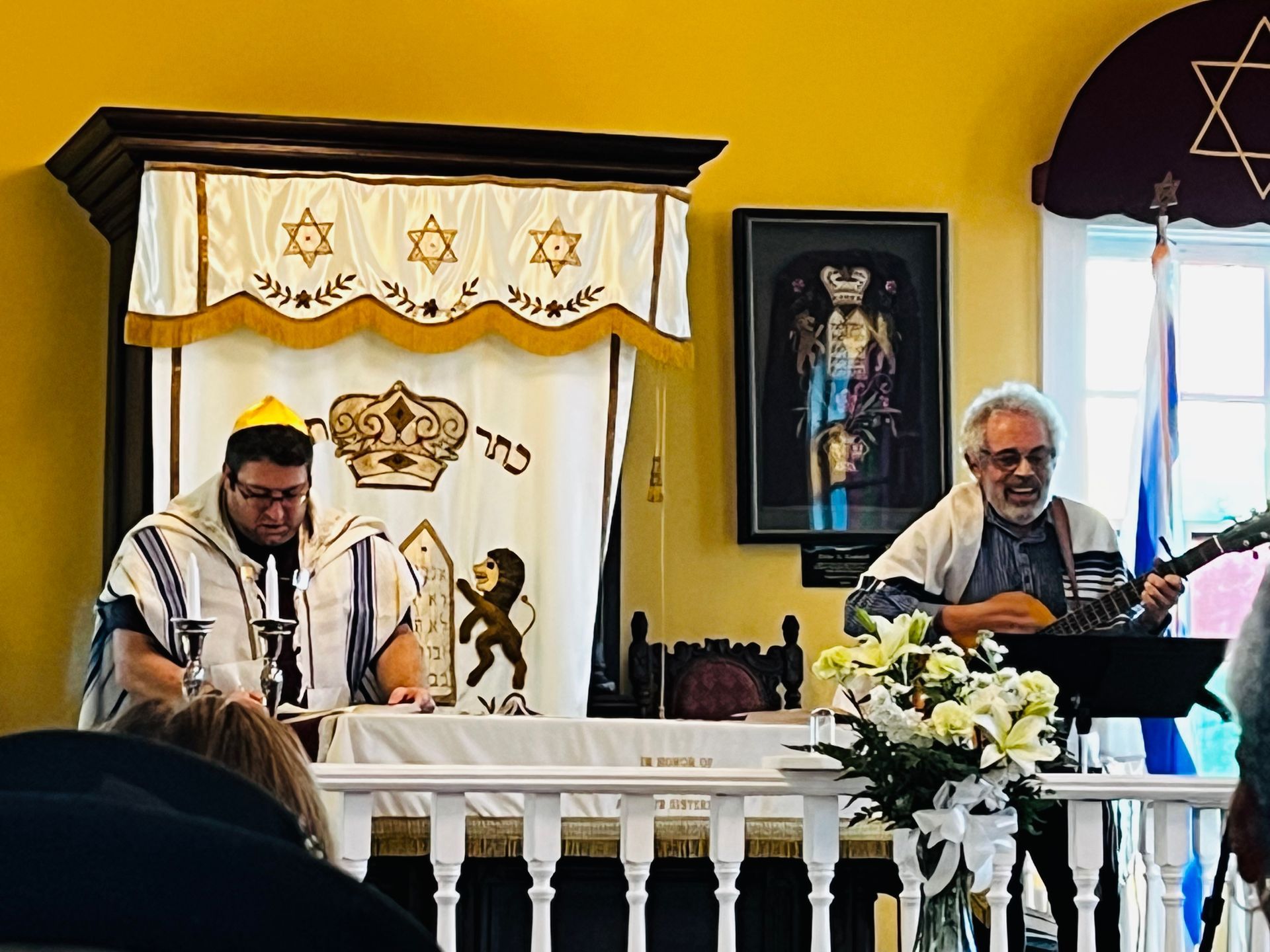 Shabbat services at Adath Yeshurn Synagogue, Aiken SC