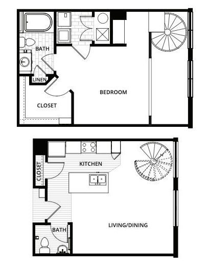 a3 1 bed floor plan