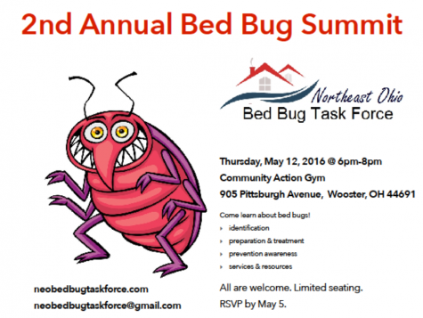 A poster for the 2nd annual bed bug summit