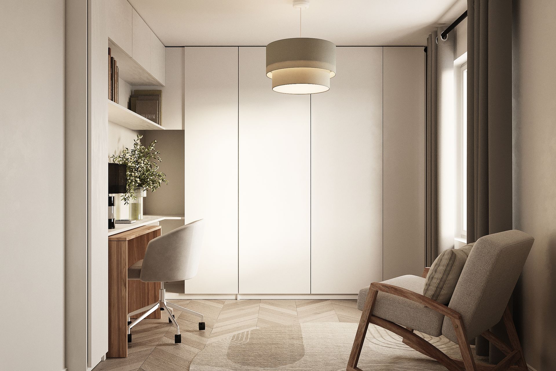 Multi-purpose home office & guest bedroom