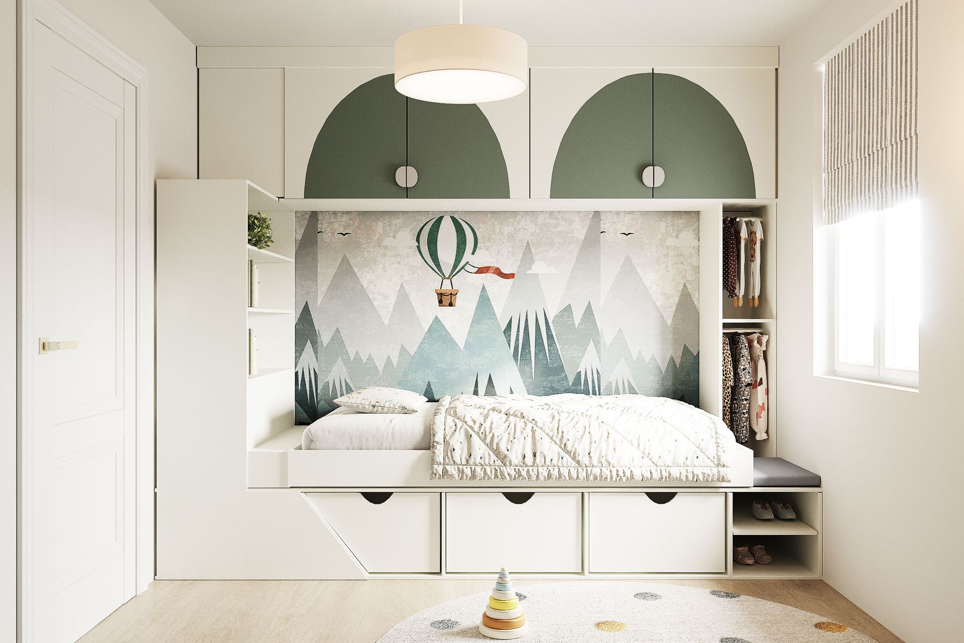 Sage child bedroom