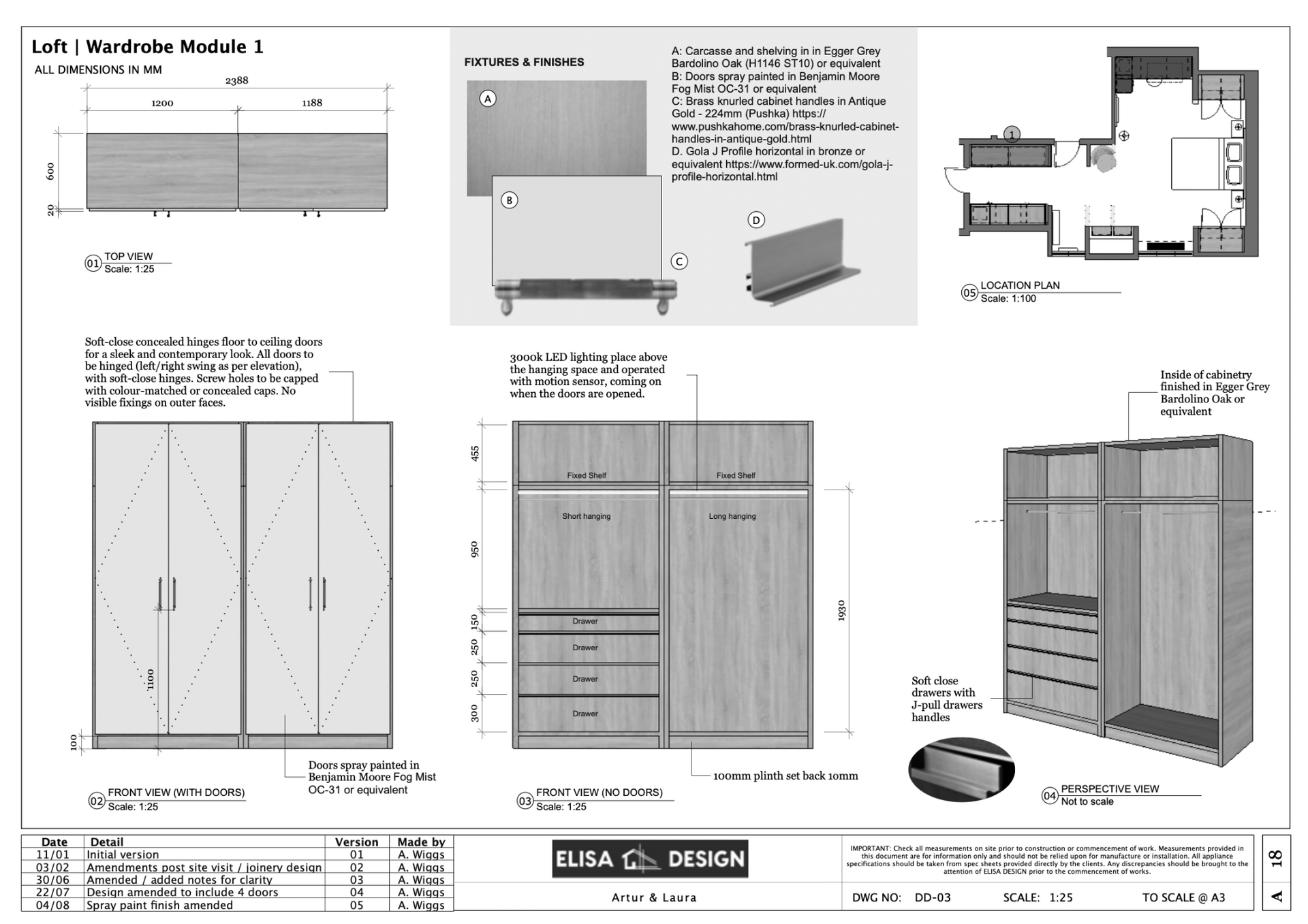 Luxury interior design Tring | Bespoke Joinery Design by Elisa Design
