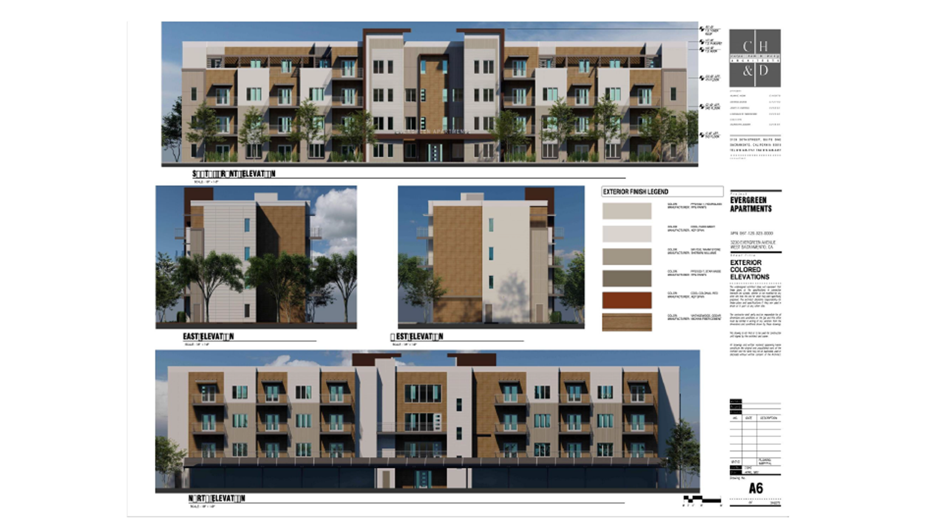An artist 's impression of a large apartment building