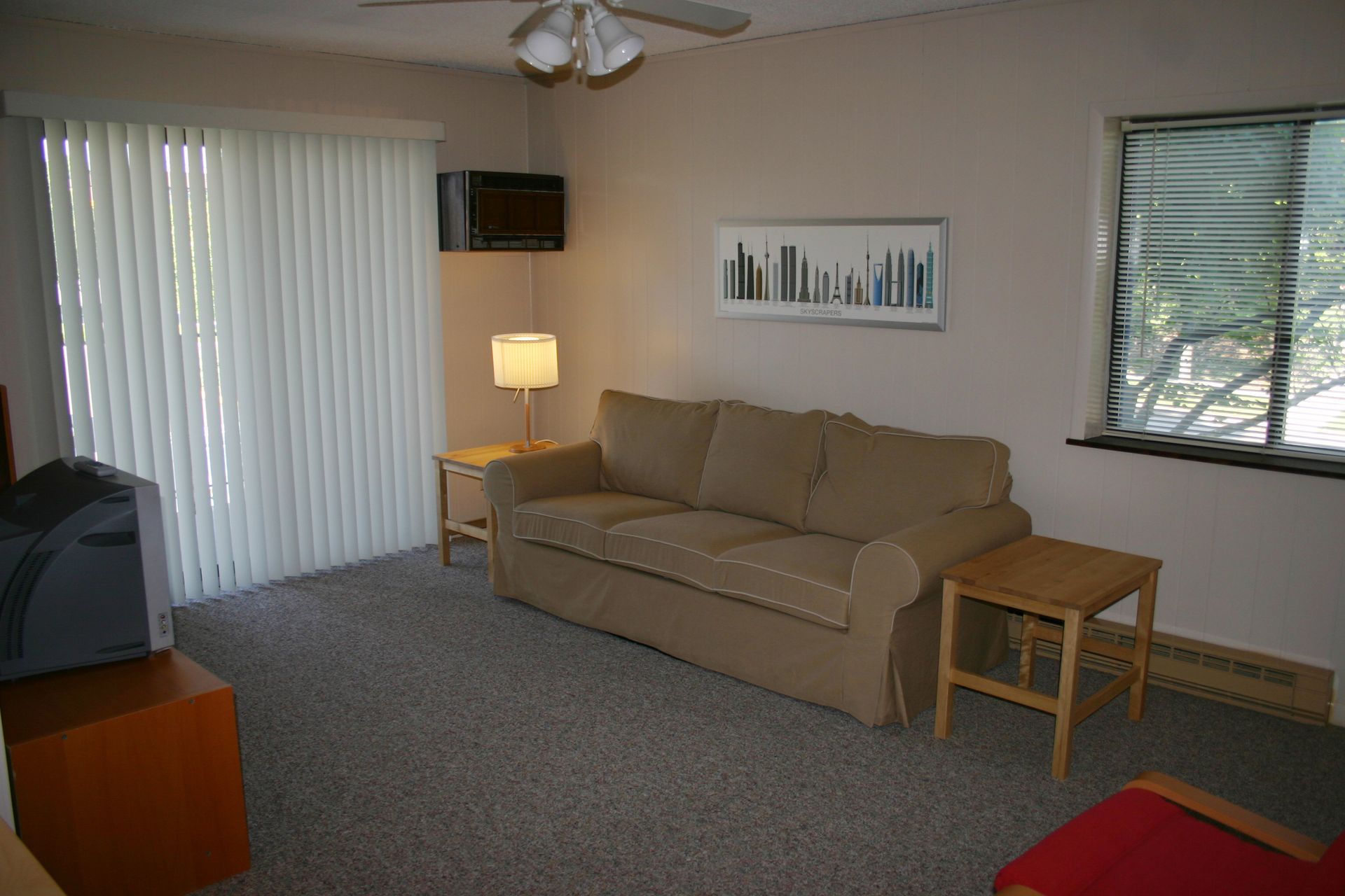 Photo showing a living room from an alternate angle
