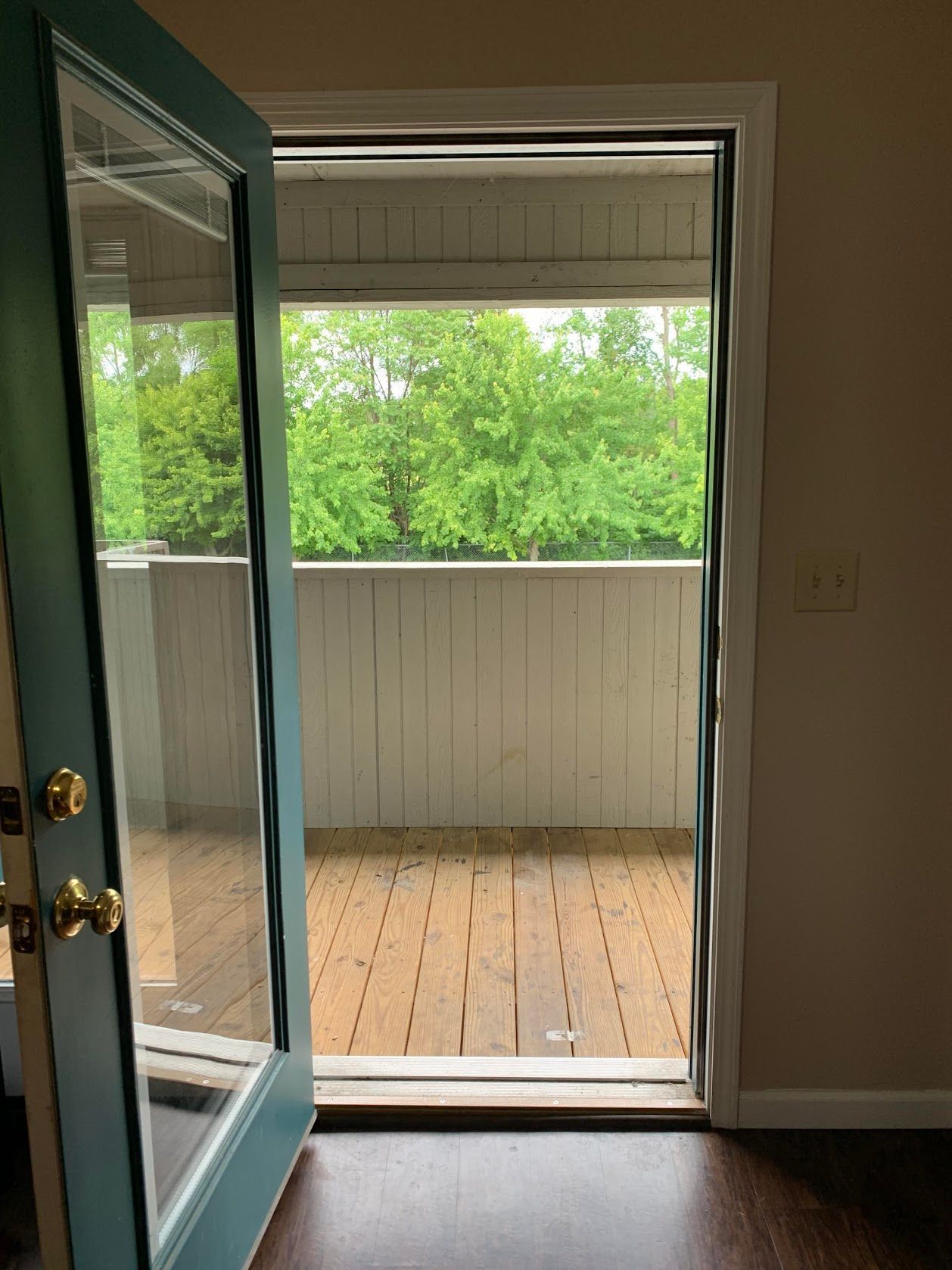 Photo showing a balcony