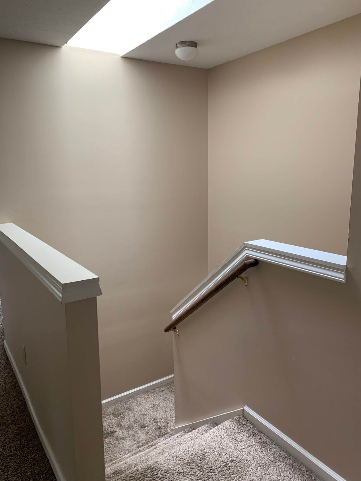 Photo showing a staircase landing 