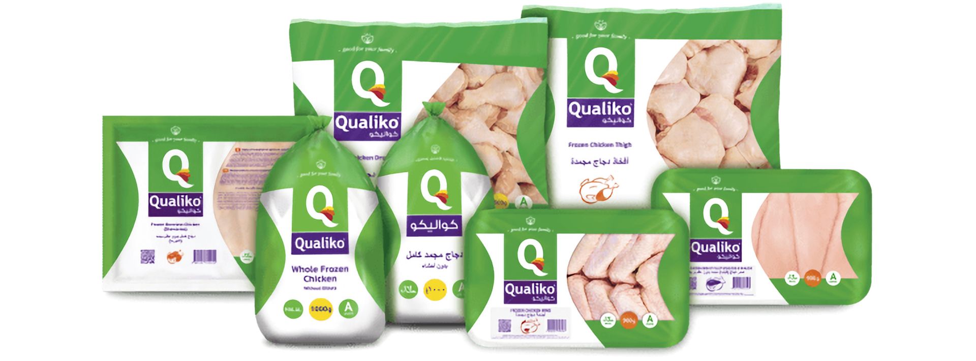Produse din carne de pui Qualiko – pulpe, piept și aripi congelate, disponibile angro și retail în Chișinău și întreaga Moldova.