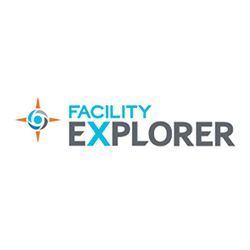 The facility explorer logo has a compass on it.