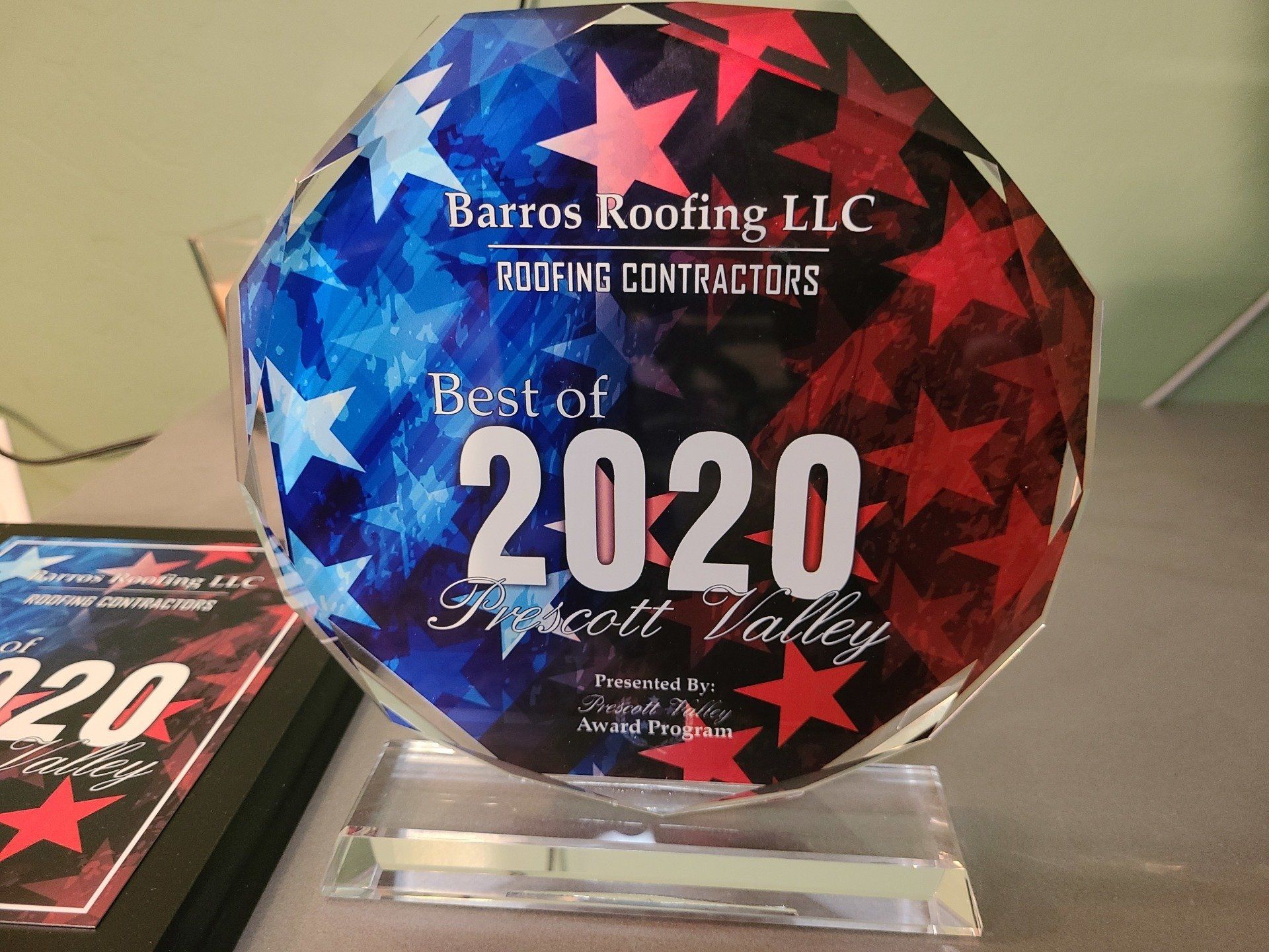 Best of 2020 Award — Yavapai County, AZ Barros — Roofing L.L.C.