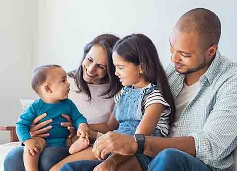 Happy Family with their Children — Child Custody in Bakersfield, CA Happy Family with their Children — Child Custody in Bakersfield, CA
