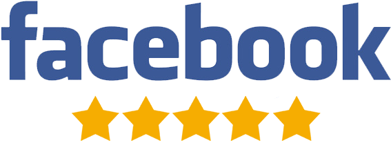 A facebook logo with four stars on it.