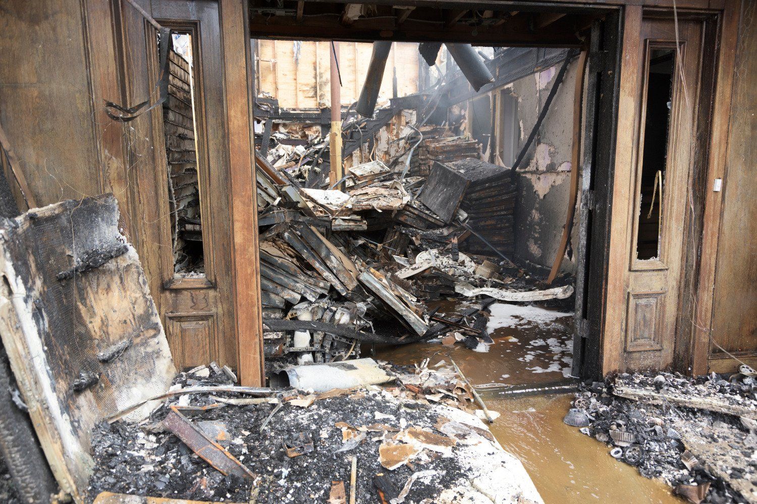 fire damage restoration demolition