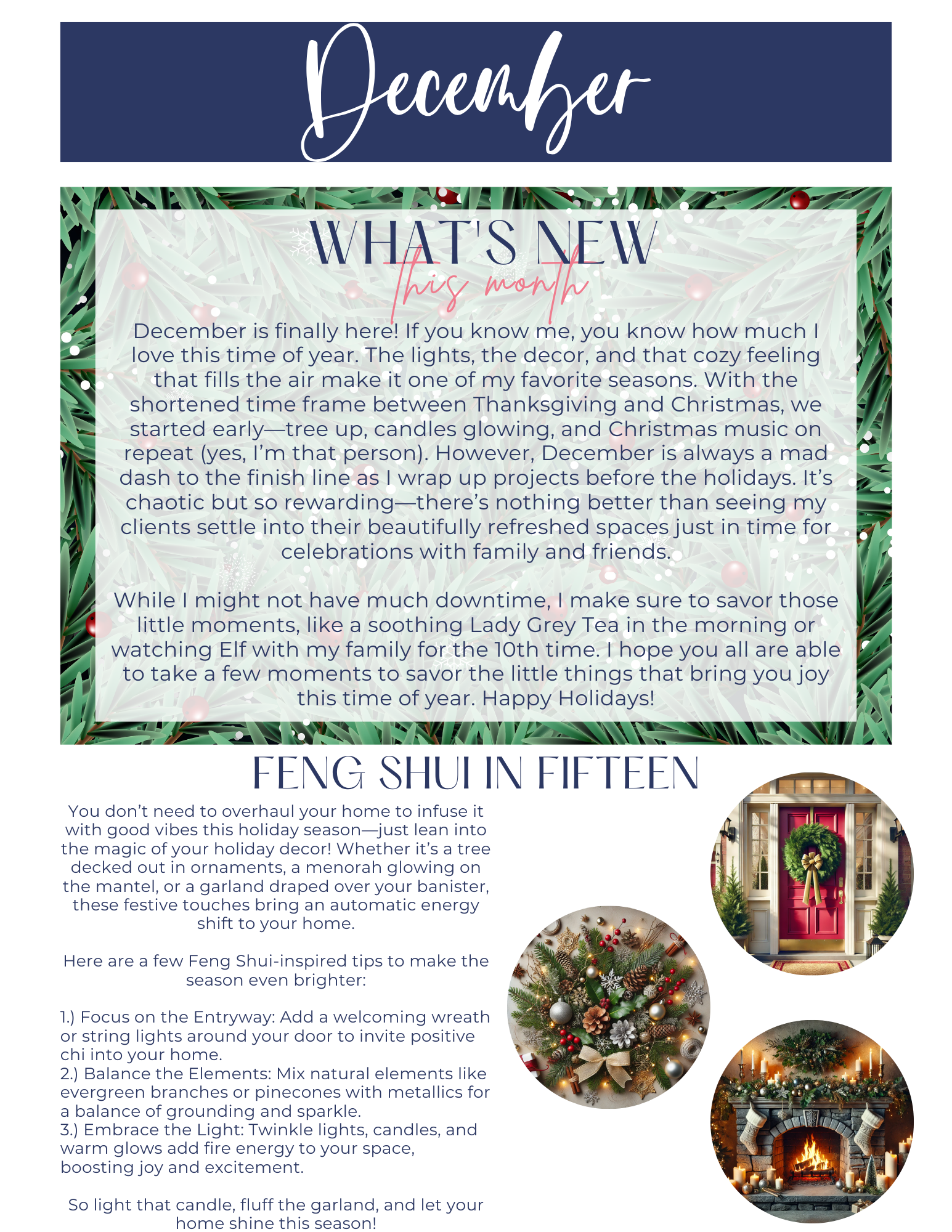 Newsletter titled 