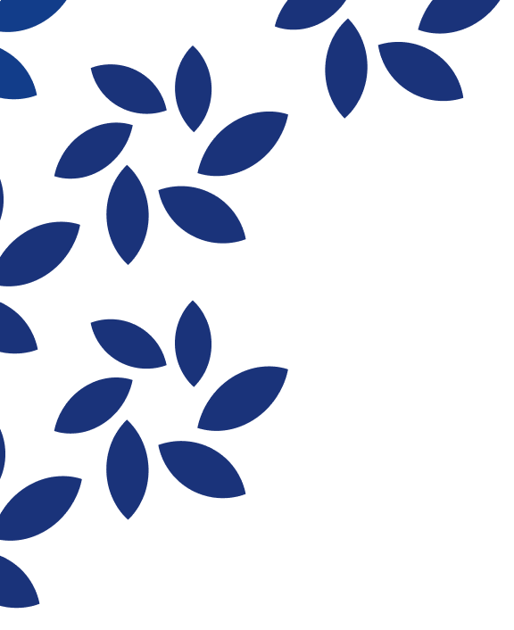 A white background with blue leaves on it