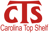 Red logo for Carolina Top Shelf: 