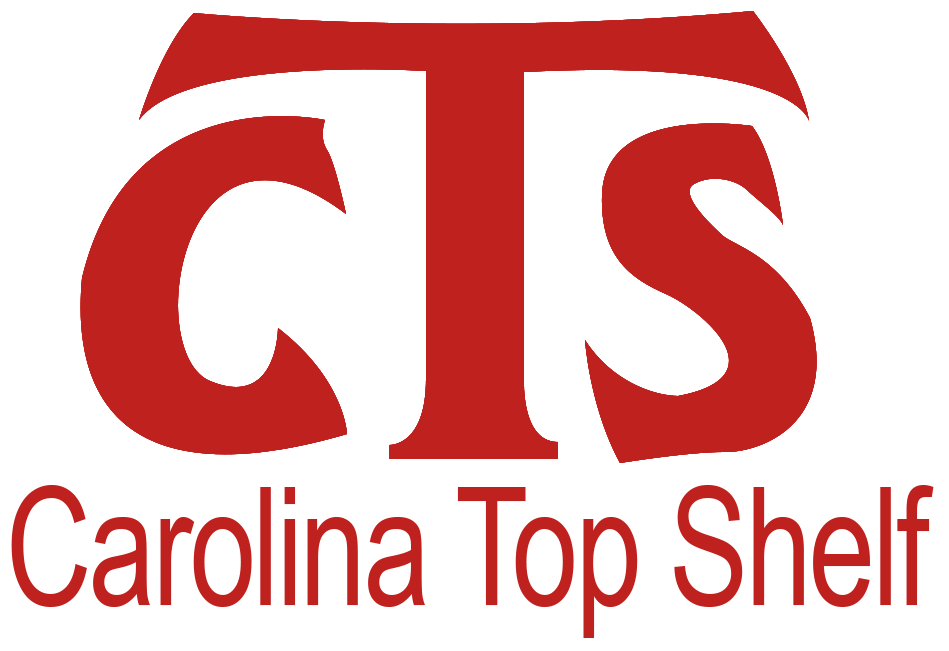 Red logo for Carolina Top Shelf: 
