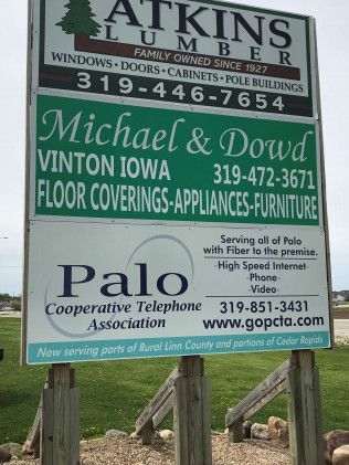 Hollenbeck Road & Shellsburg Road Palo Billboard Design 1
