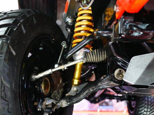 A Close Up Of A Shock Absorber On A Vehicle — Transtate Trailers & 4wd In Belconnen, ACT