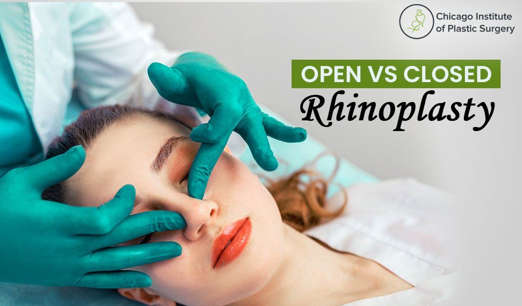 Examining Nose after Rhinoplasty Surgery (Nose Surgery)