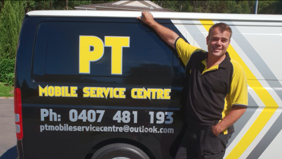 Mobile Mechanic With Man Standing - Mobile Mechanic In Newcastle, NSW