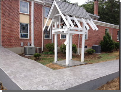 Chimney Rock Baptist Church Pathway — Fletcher, NC — Cane Creek Concrete