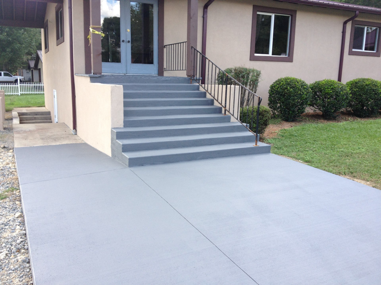 Stairs Destiny Christian Fellowship — Fletcher, NC — Cane Creek Concrete