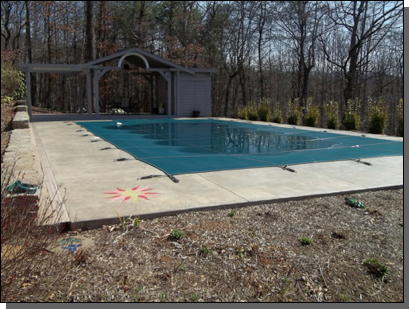 Whole View Pool Old English Slate — Fletcher, NC — Cane Creek Concrete