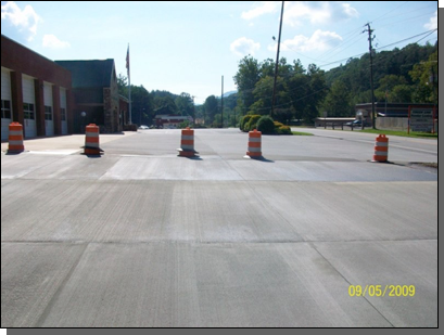 Fairview Volunteer Fire Department Broom Finish — Fletcher, NC — Cane Creek Concrete