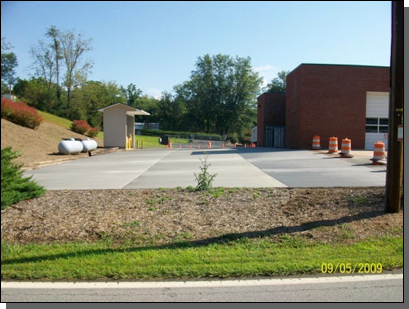 Fairview Volunteer Fire Department Broom Finish — Fletcher, NC — Cane Creek Concrete