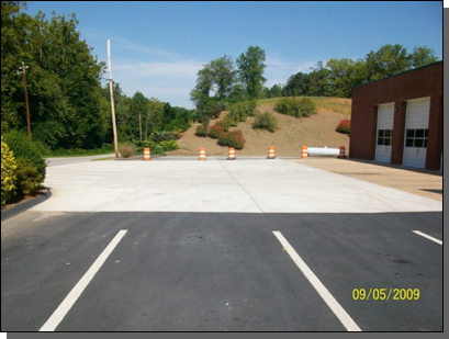 Fairview Volunteer Fire Department Plain Concrete — Fletcher, NC — Cane Creek Concrete