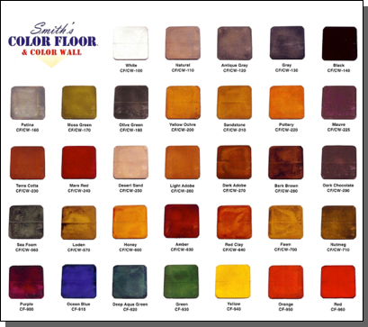 Stained Concrete Color Chart — Fletcher, NC — Cane Creek Concrete