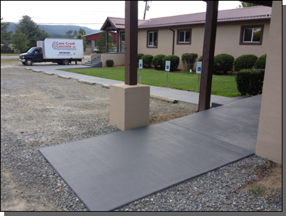 Walkway Gray Stain — Fletcher, NC — Cane Creek Concrete