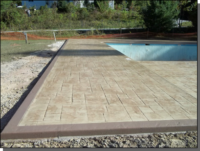 Autumn Brown Stained Bands — Fletcher, NC — Cane Creek Concrete