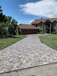Stamped Concrete Pathway — Fletcher, NC — Cane Creek Concrete