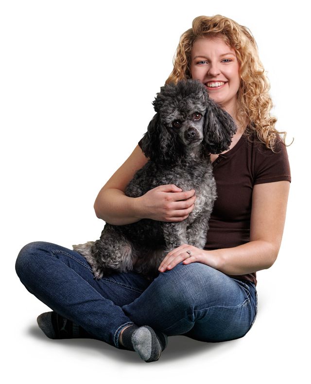 Chantell Schulz, professional dog photographer and owner of Renavia Photography in Calgary.