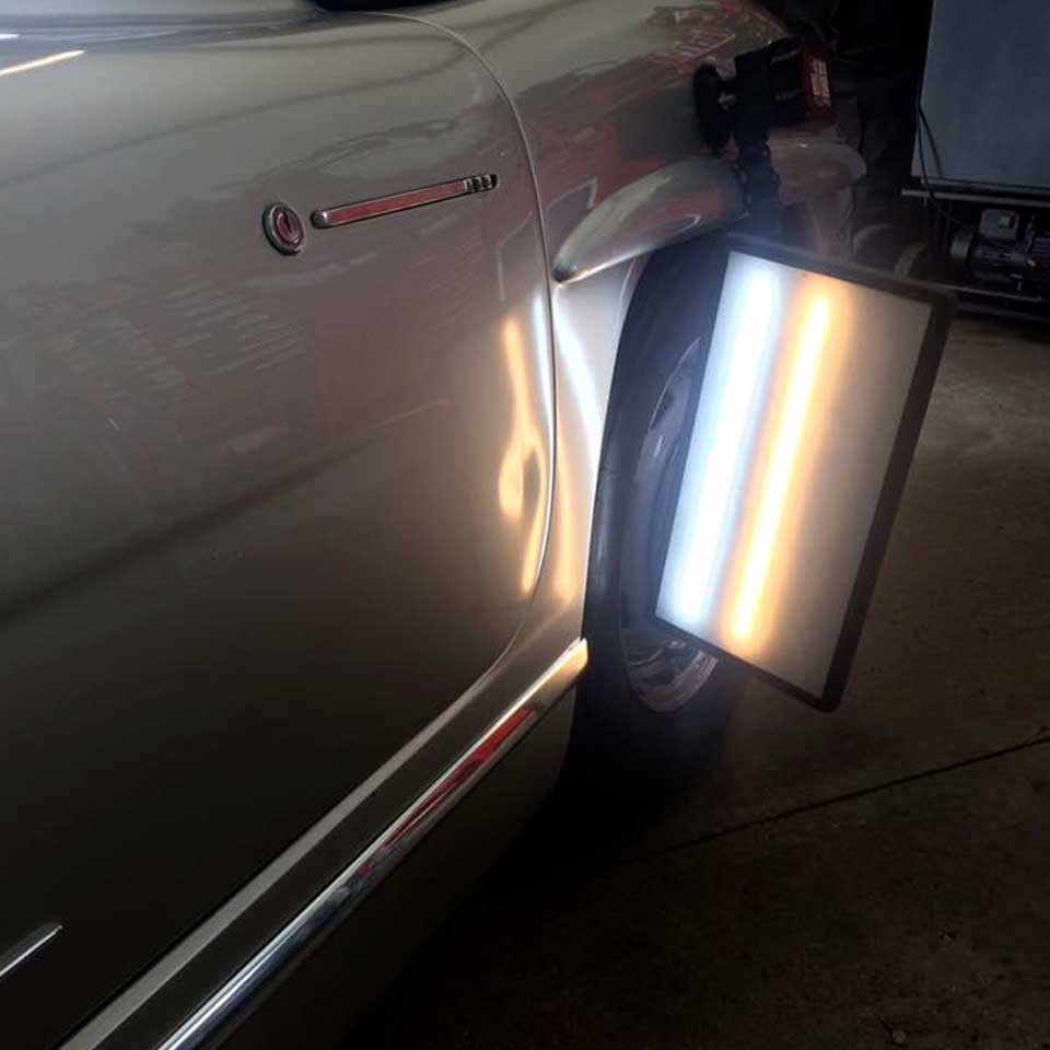 side door dent flaw detection