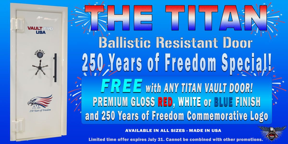 American made ballistic vault door on sale